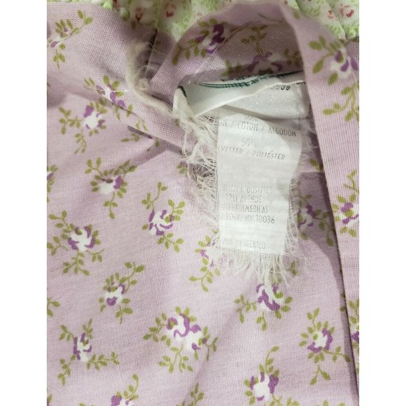 Vintage Laura Ashley Calico Floral Print King Cotton Pillow Sham Light Purple - Picture 4 of 5